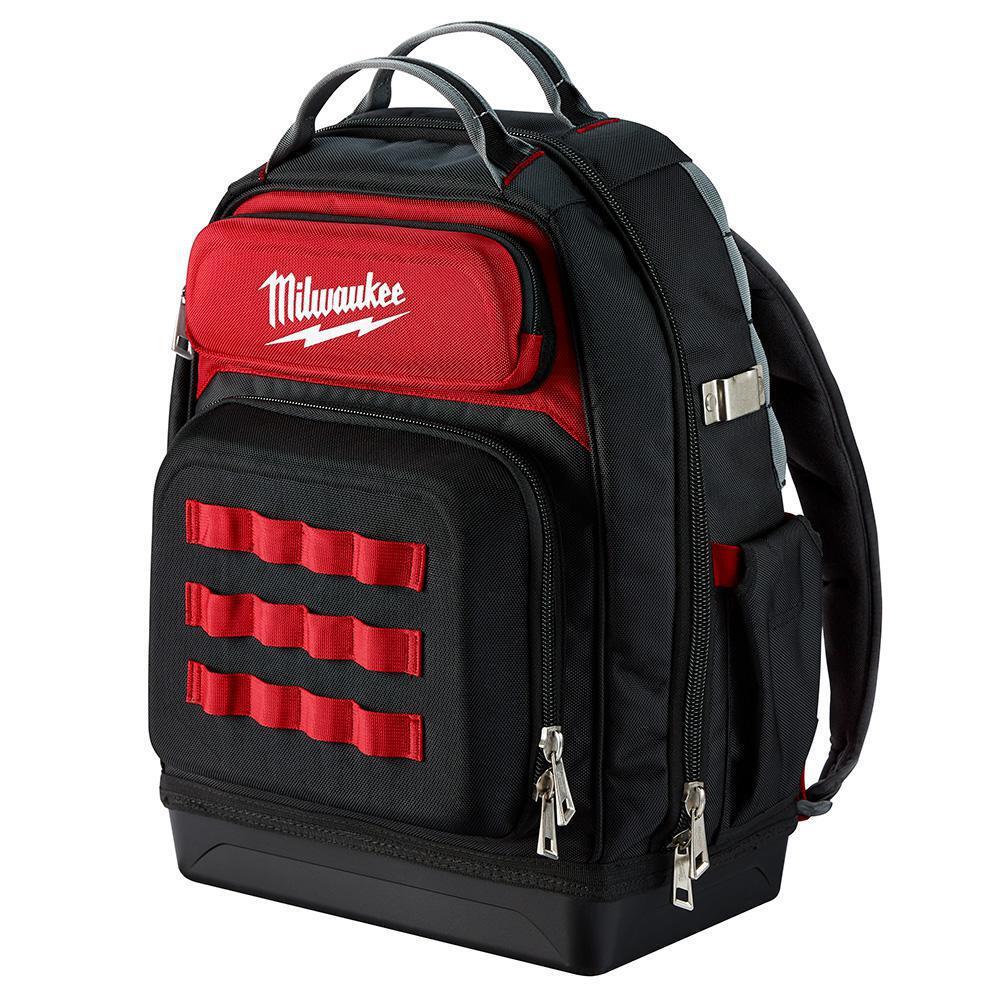 Milwaukee Jobsite Backpack 15-In Hardshell Protected Storage Organizer Tool Bag