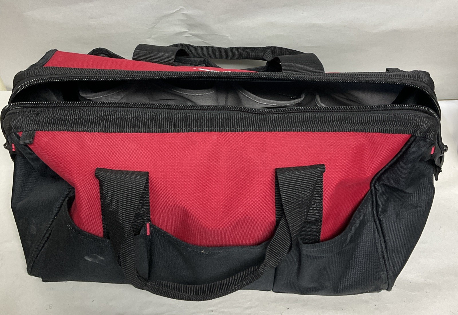 Husky Tote Tool Carry Bag 18″ Long with Zipper Closure 14 pockets-Free S&H