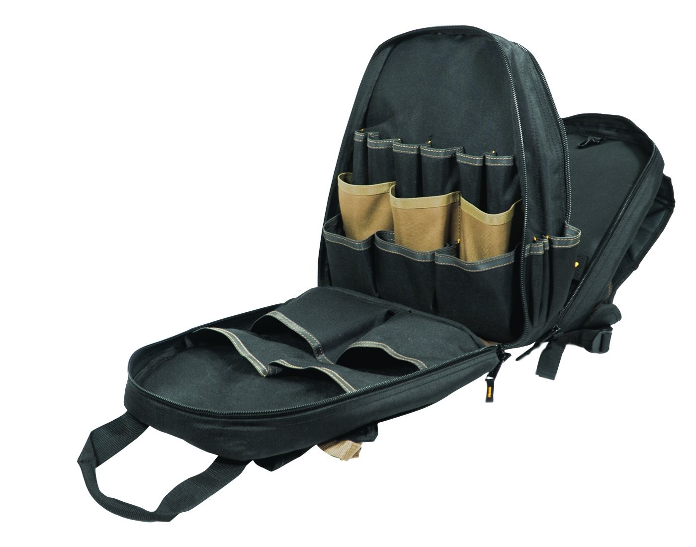 Heavy Duty Tool Backpack With 44 Pockets Dual Handles And Back Support