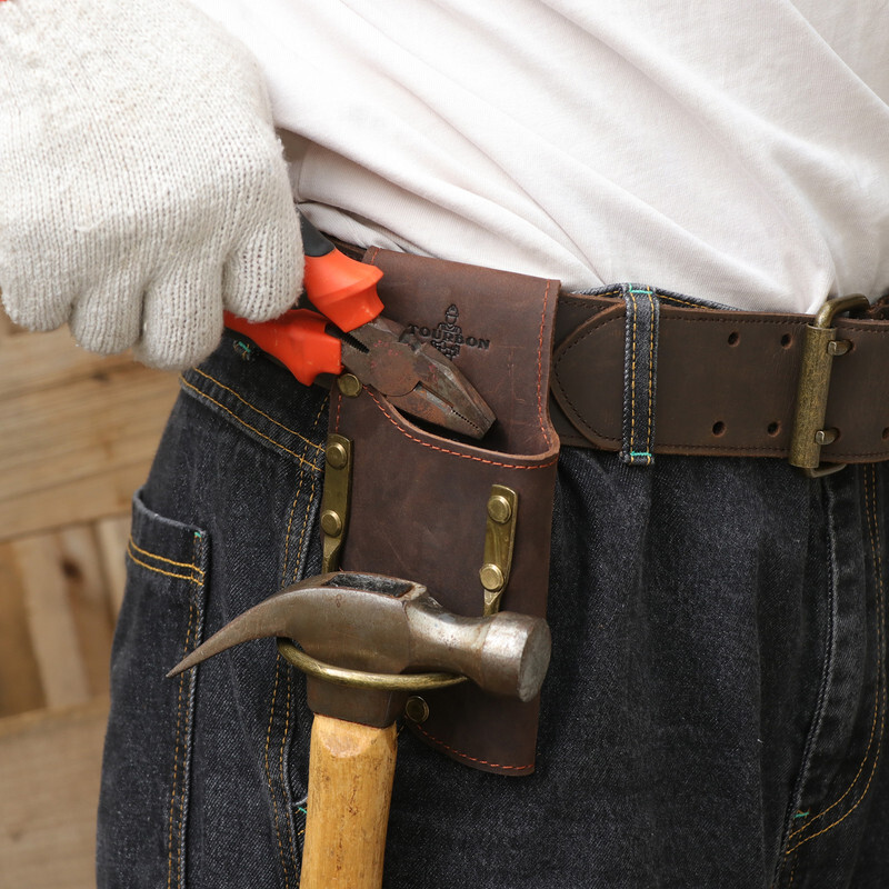 TOURBON Workshop Heavy Duty Tools Belt Holster Axe/Hammer/Wrench/Pliers Carrier