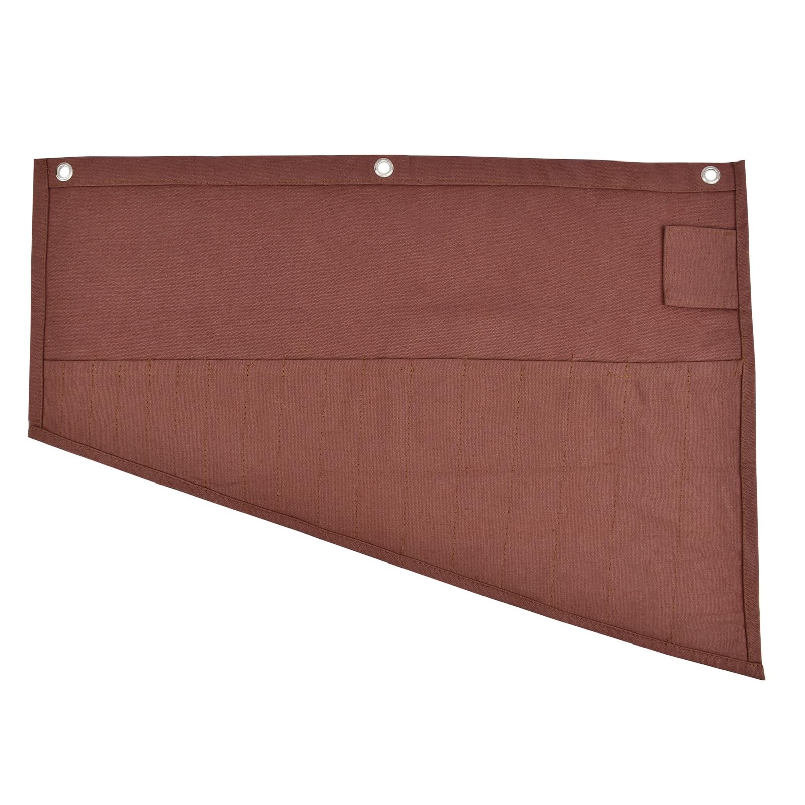 Tool Organizers, 16 Pockets Wrench Roll Organizer,Rolled 58 * 47cm, brown