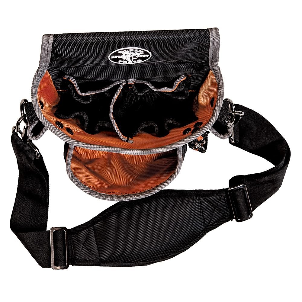 Klein Tools Utility Holster Pouch With Shoulder Strap 15 Pocket Tool Bag