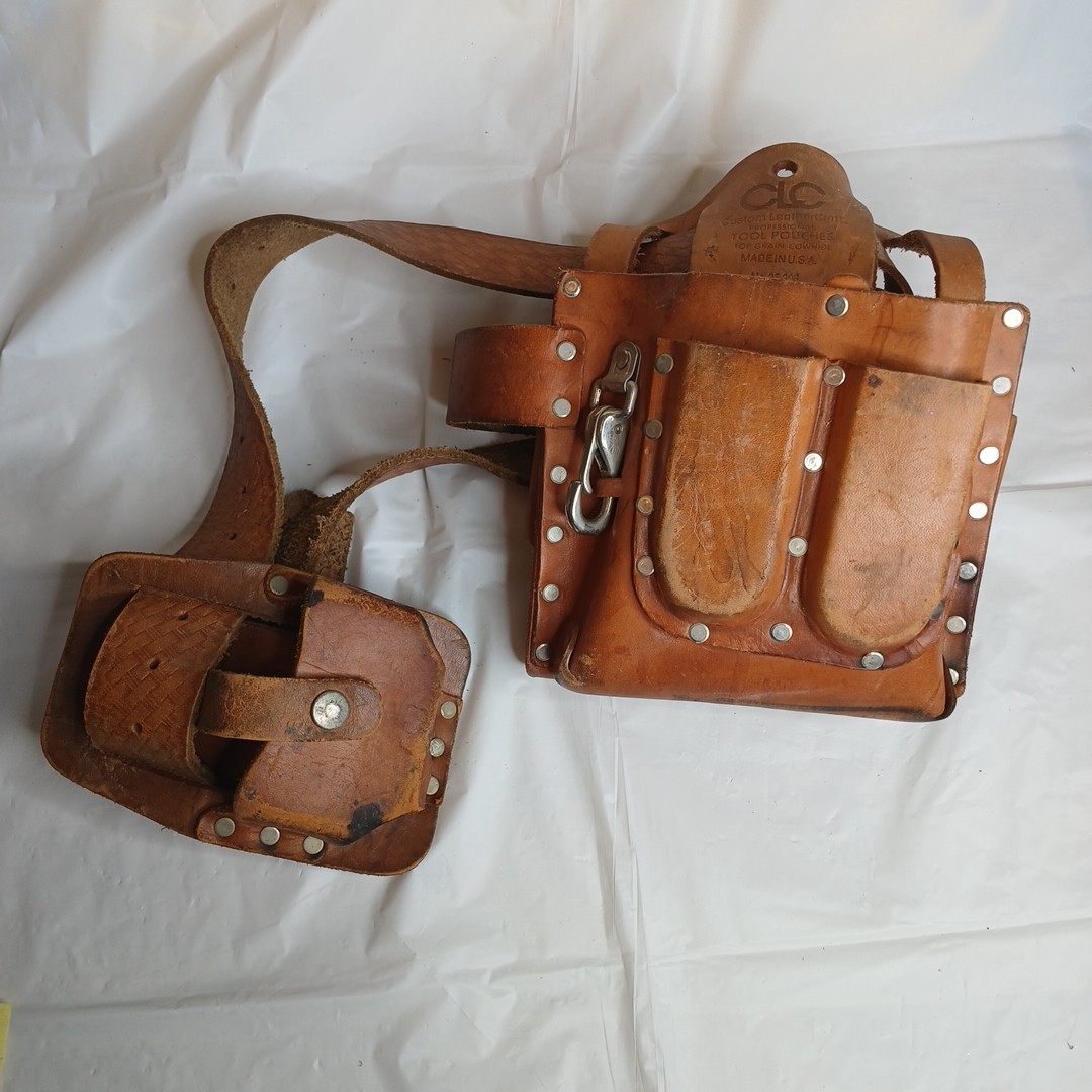 CLC Custom Leather Craft 6 Pocket Tape Measure Electrician Tool Belt 38″ Belt