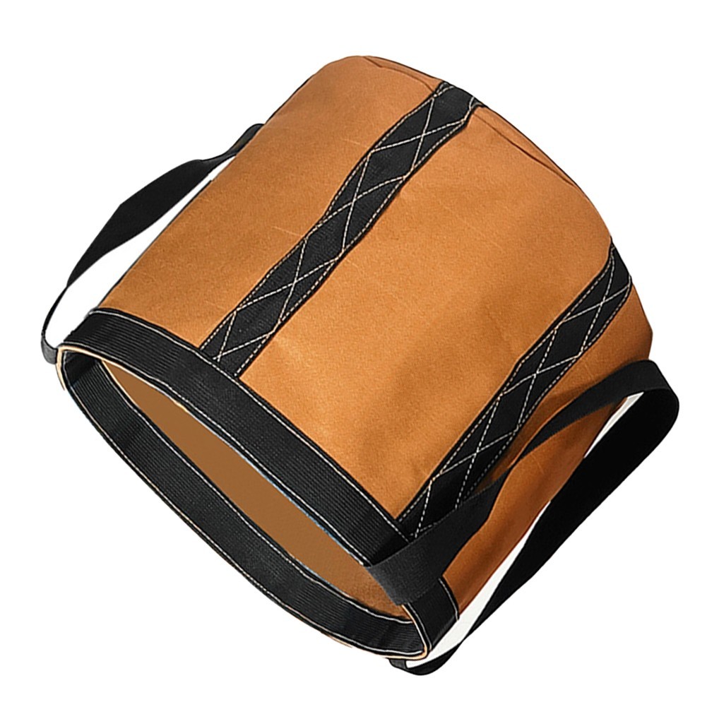 Electrician’s Must Have Large Round Tool Bag Made of Sturdy Oxford Material