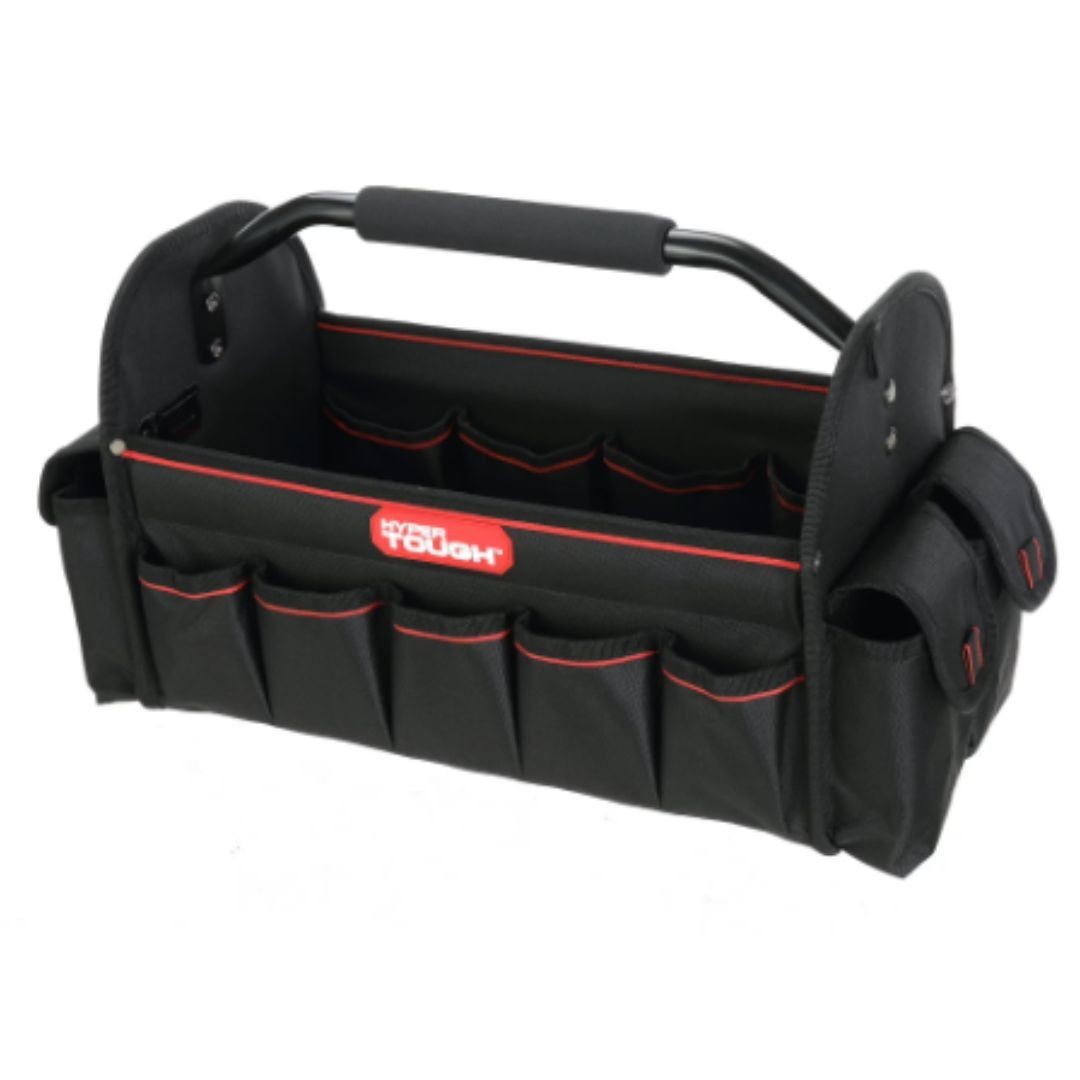 Hyper Tough 16-inch Open Top Tote with Soft Grip Handle TT30126D New
