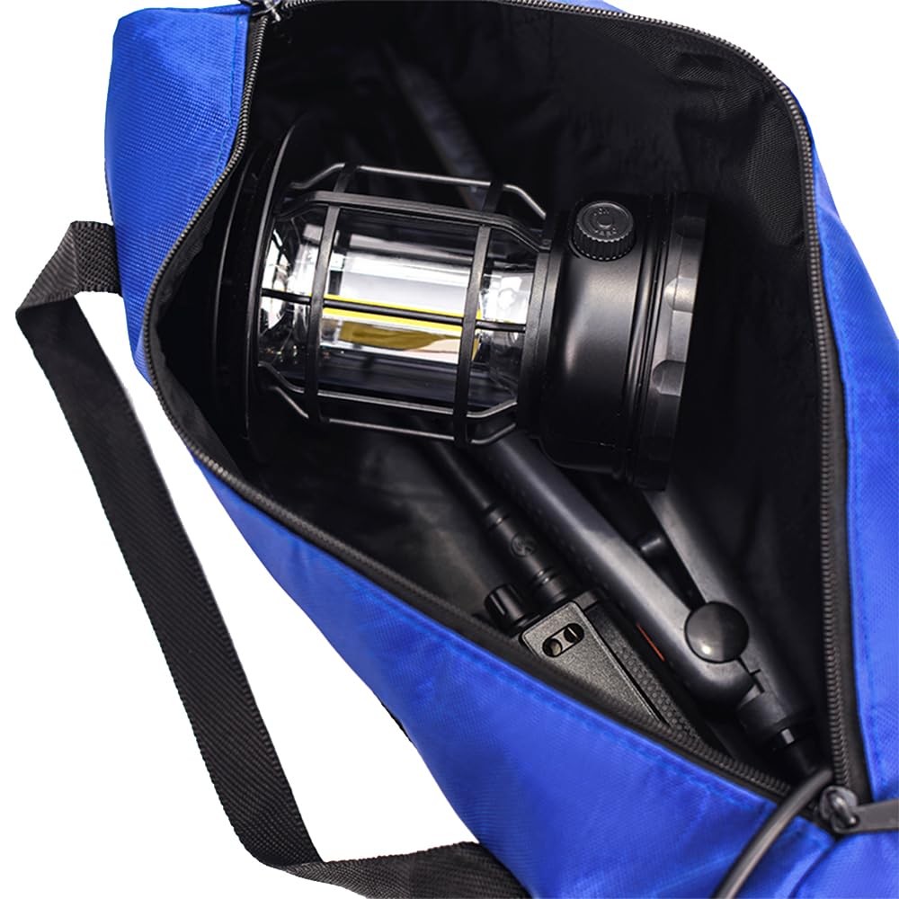 2 Pack Tool Bag with Zipper 15″ Utility Wide Mouth Heavy Duty Tool Storage Ba