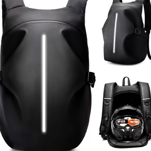 Waterproof Motorcycle Helmet Backpack With Safety Belt (Free Shipping&Handling)