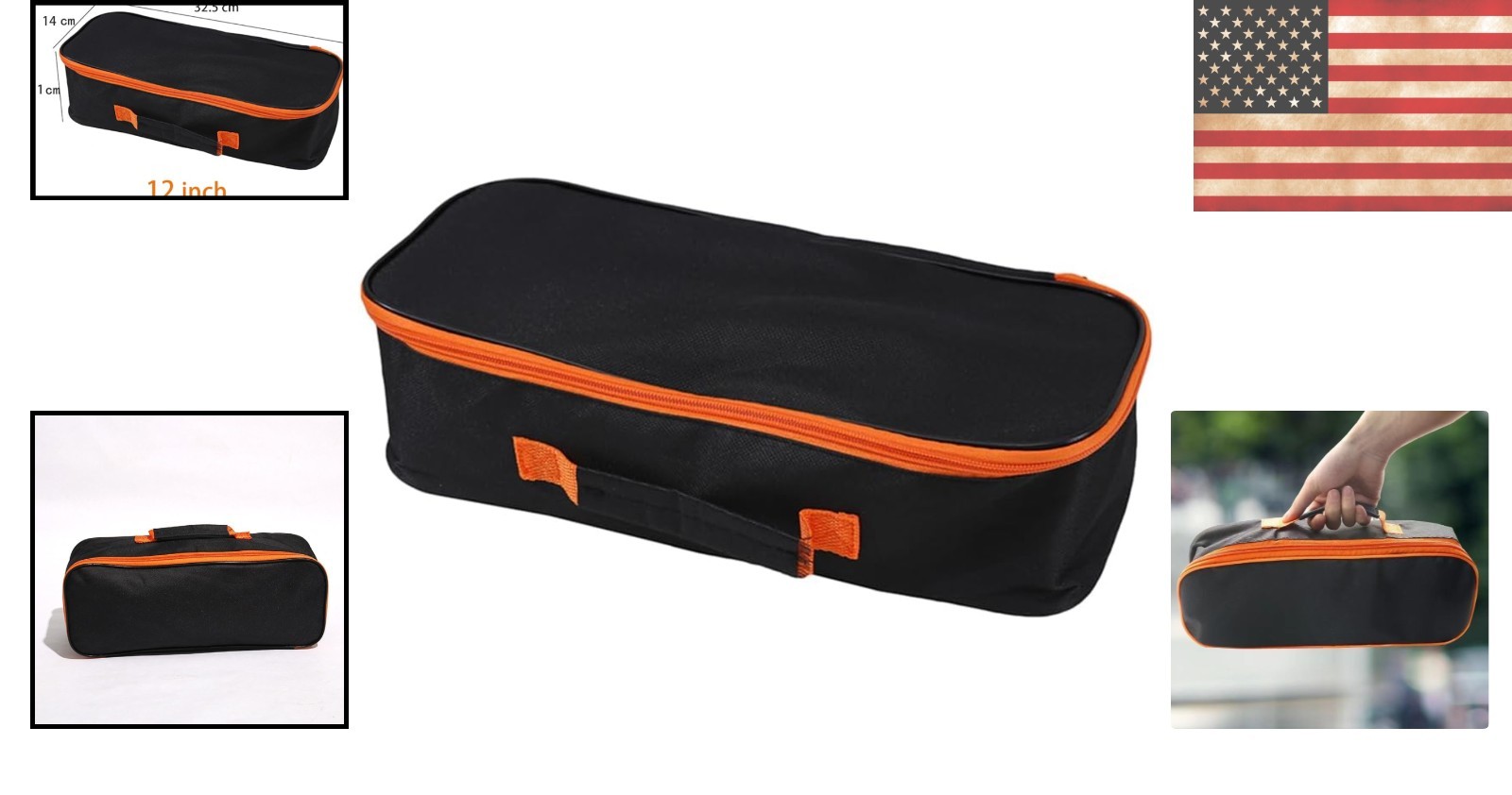 Durable 12.8” Portable Tool Organizer – Waterproof Oxford Fabric Pouch