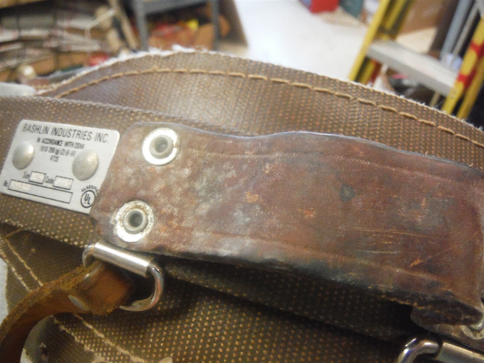 Bashlin Linesman belt 1511n size D26 good cond. Belt only No pole strap * BW9