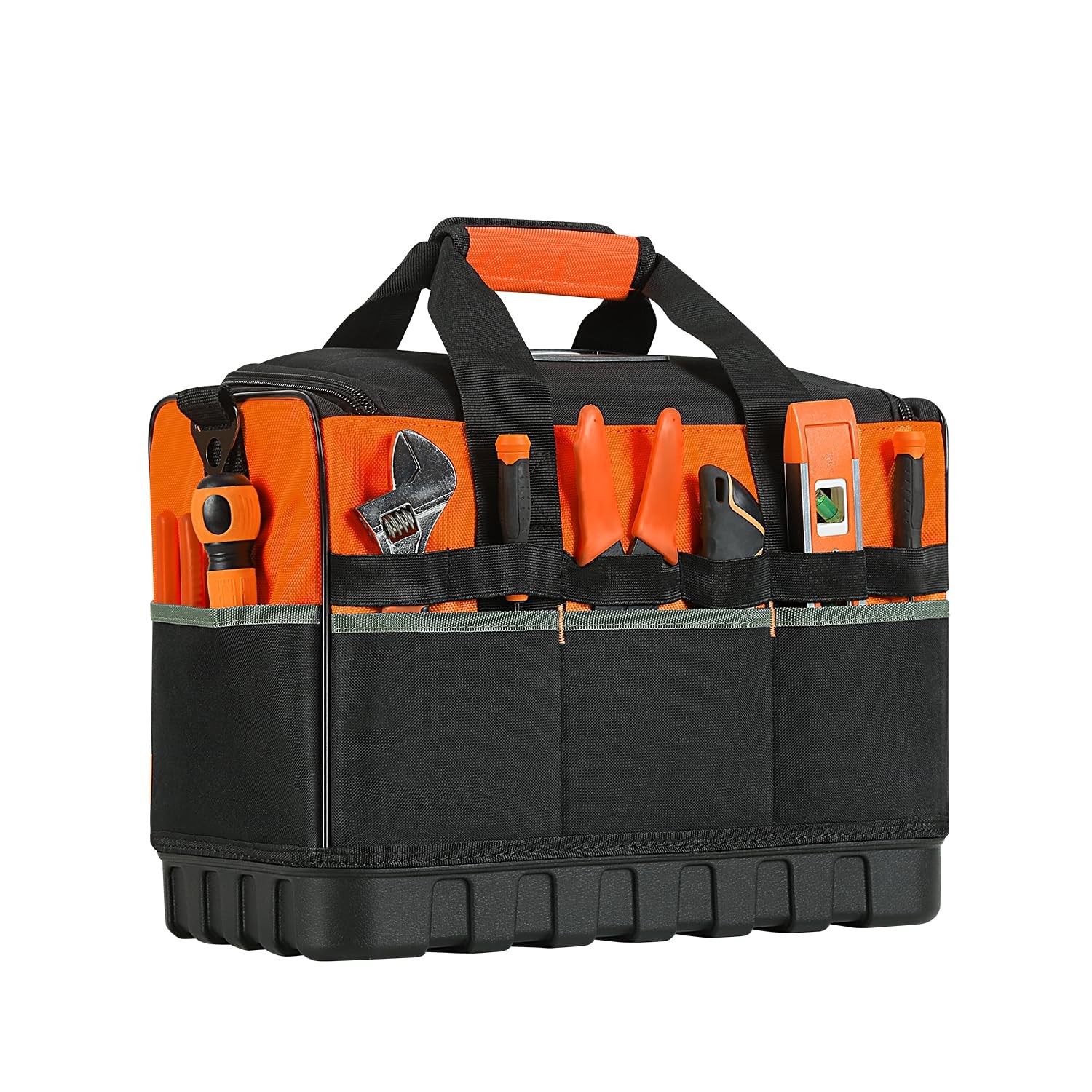 TUFFWORX Tool Bag, Large Tool Organizer Bag with 18 Pockets,15.7x 11.4x 9.8 i…
