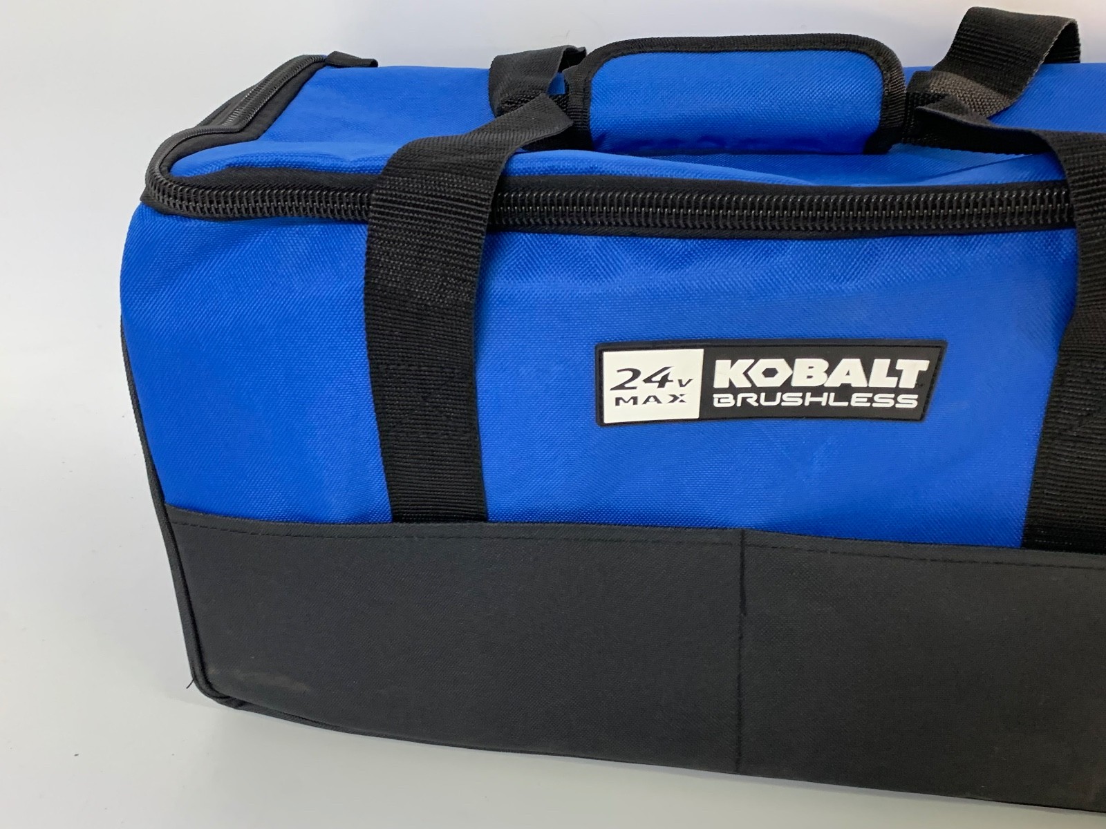 Genuine Kobalt Blue Black Polyester 18.5-inch Heavy Duty Tool Bag