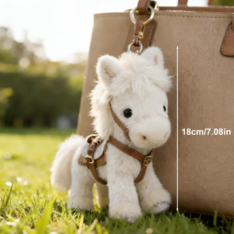 Elegant Furry Small Horse Key Supervisor With Treated Metal For Everyday Use