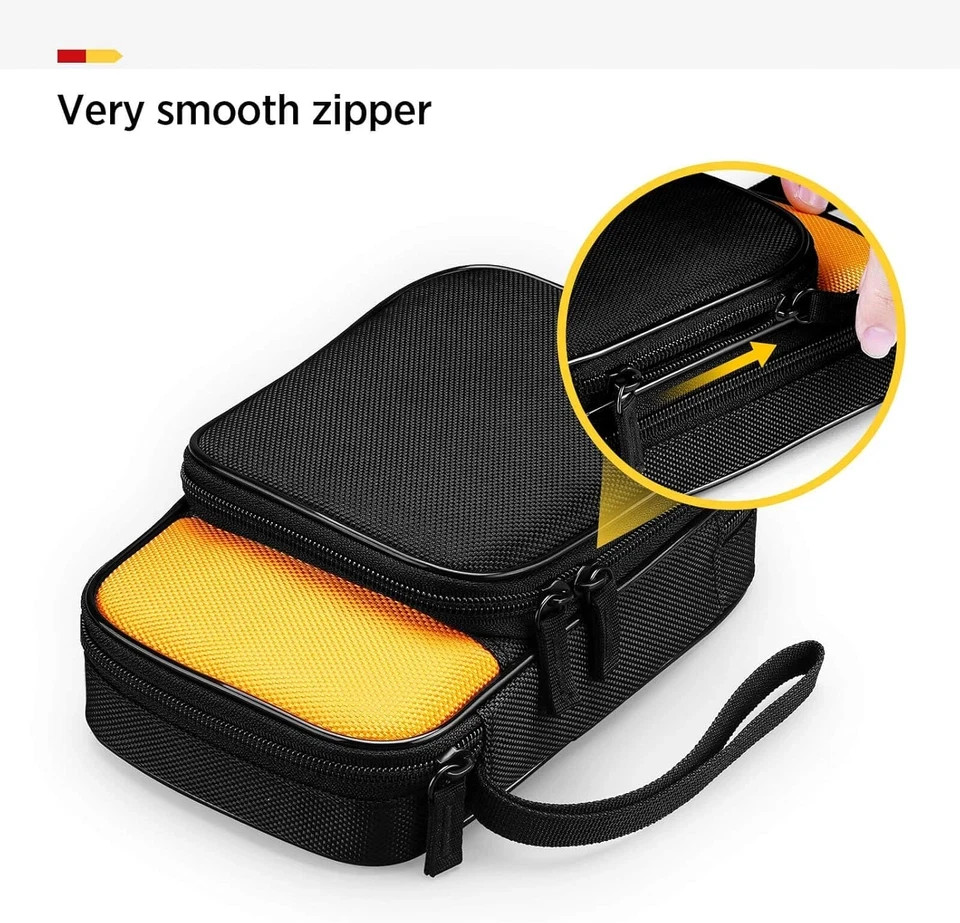 Kingsung Zippered Soft Tool Carrying Case for Fluke 117/116/115/114/113 Digital