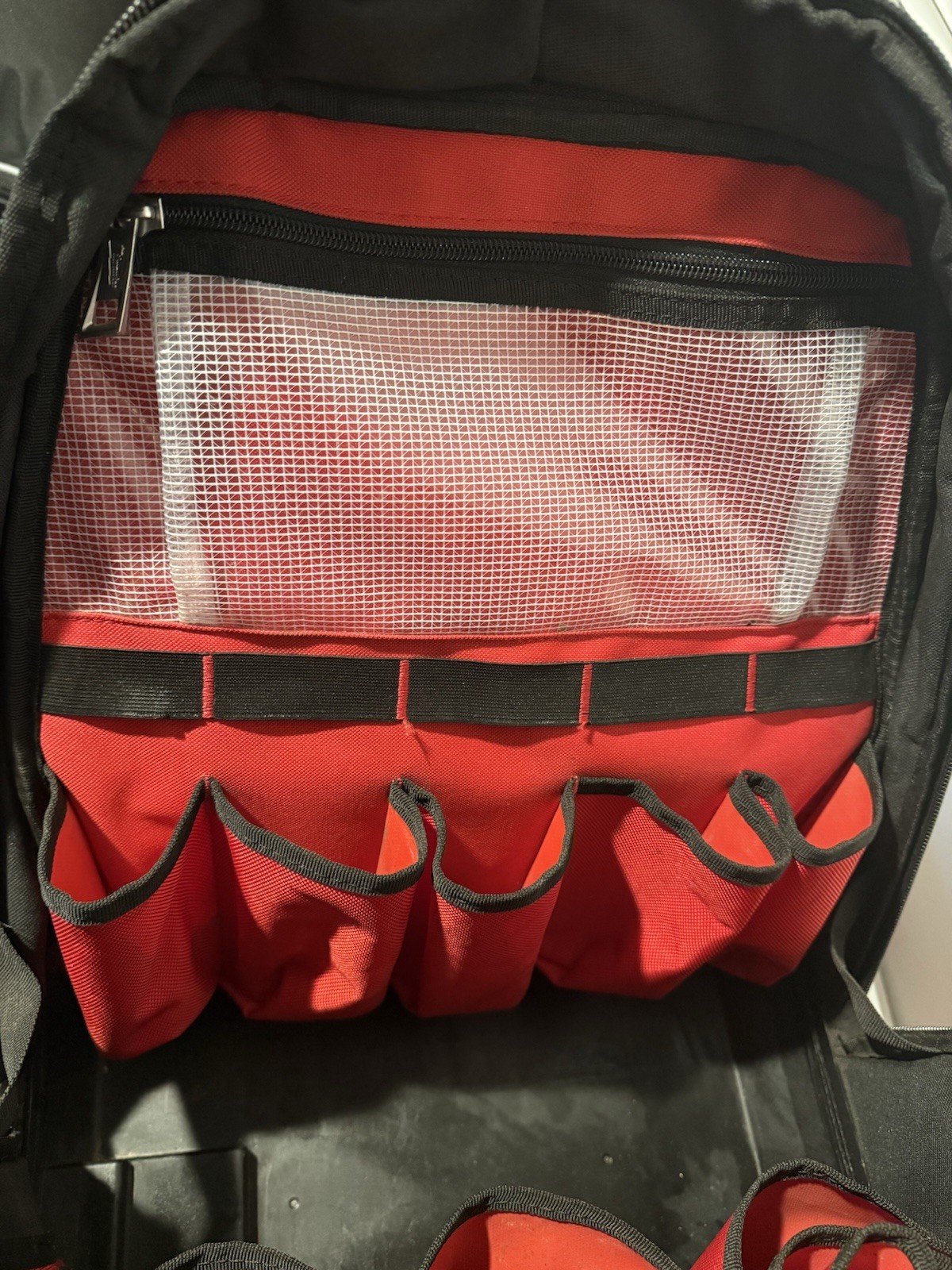 Milwaukee 48-22-8301 PACKOUT Backpack Red Black Work Tools Durable – Used