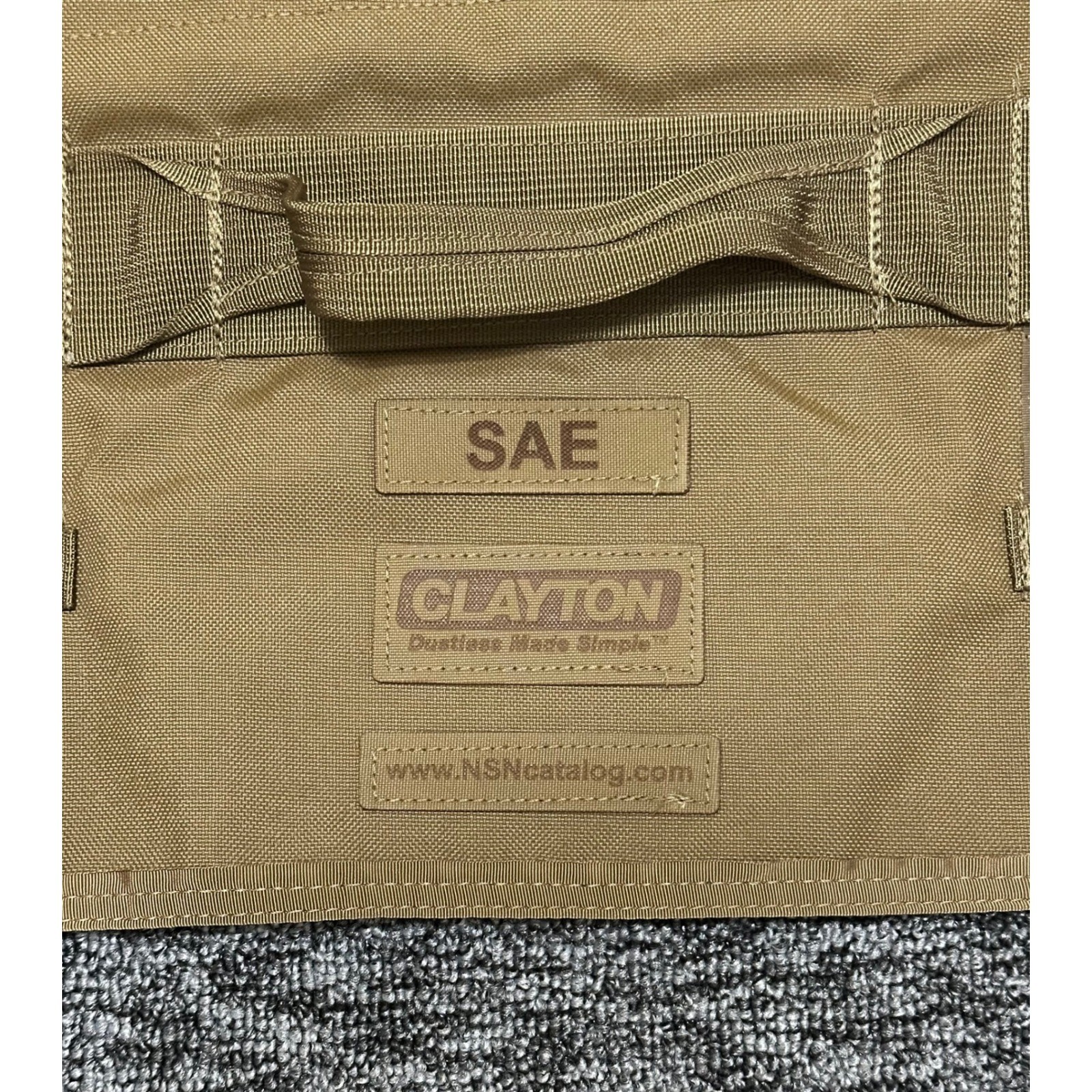 Clayton Dustless Made Simple Coyote Brown 30″x19″ Standard SAE Socket Tool Roll