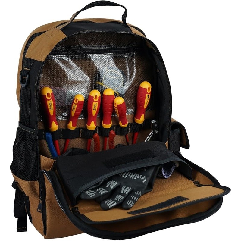 Military Grade Welding Backpack Tool Storage Detachable Helmet Bag Laptop Pouch