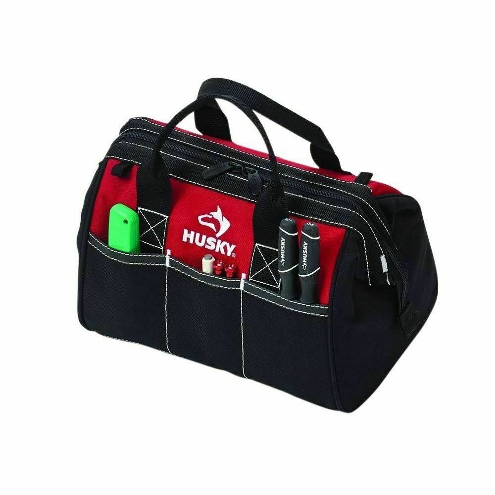 5X HUSKY 12 Inch Tool Bag Contractor’s Multi-Purpose Water-Resistant Tote