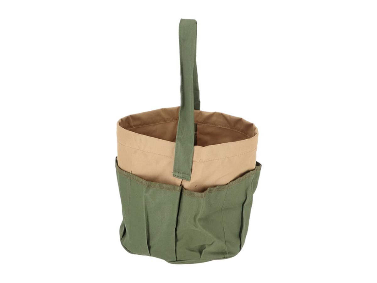 Canvas Round Tool Bag for Garden and Outdoor Use – Durable and Spacious