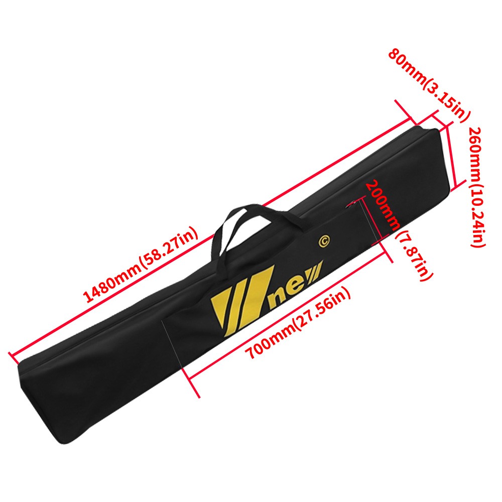 Track Saw Guide Rail Bag 59in Double Side Carry Case Protective Storage Rails