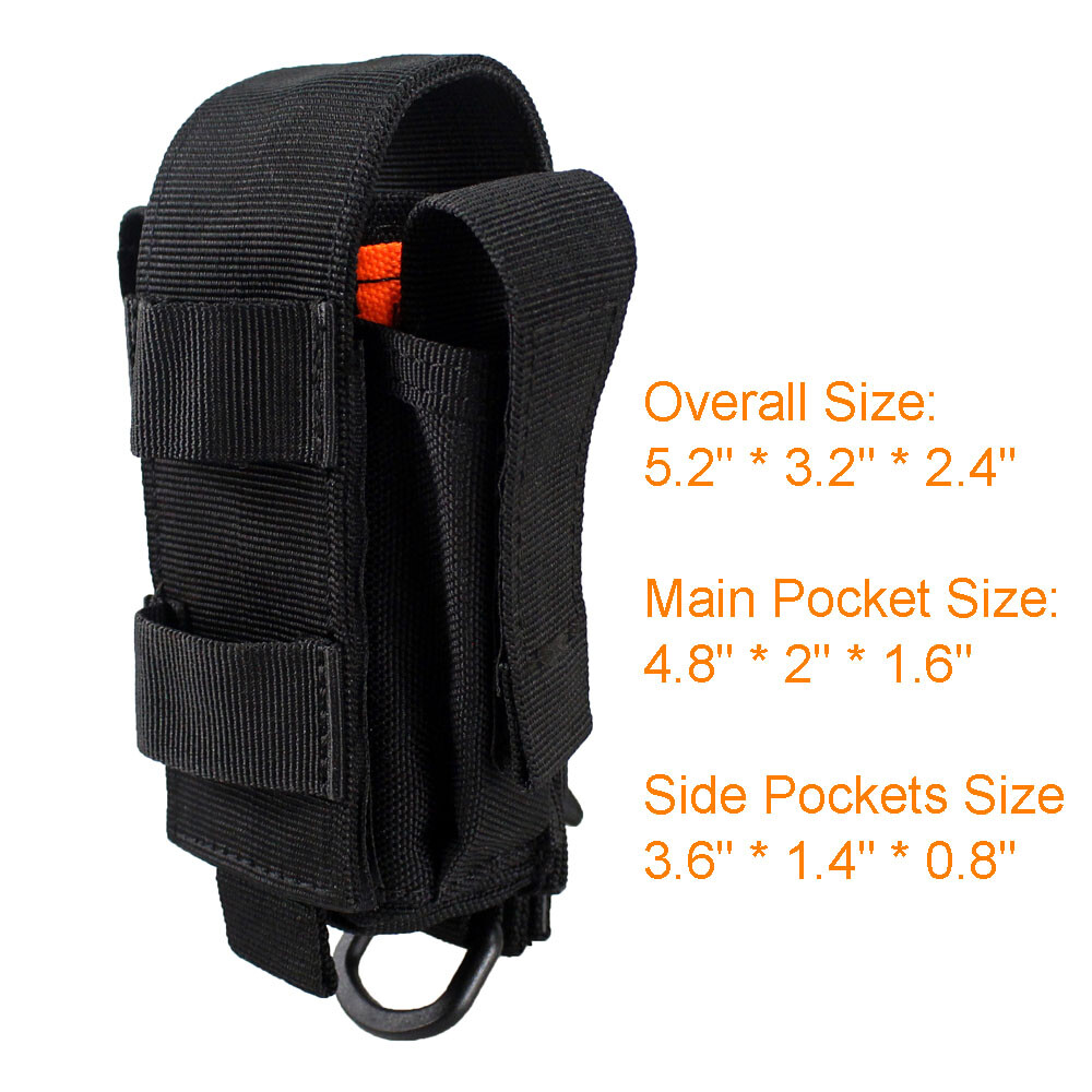 Tactical Tools Pouch Belt Loop Pocket EDC Pocket Organizer for Flashlight/Knife
