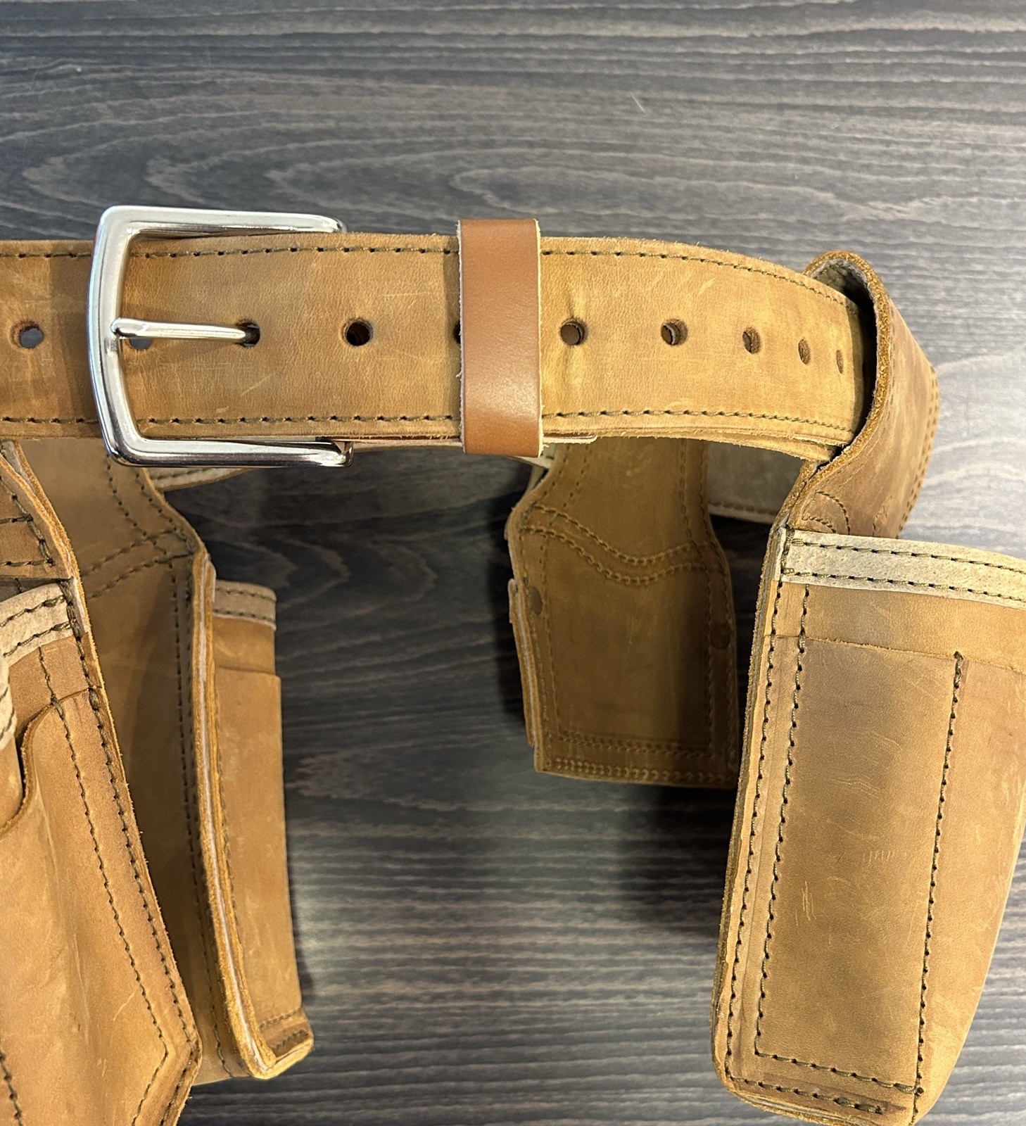 Saddleback Leather Co Tool Belt Full Grain Leather Work Belt w Pouches