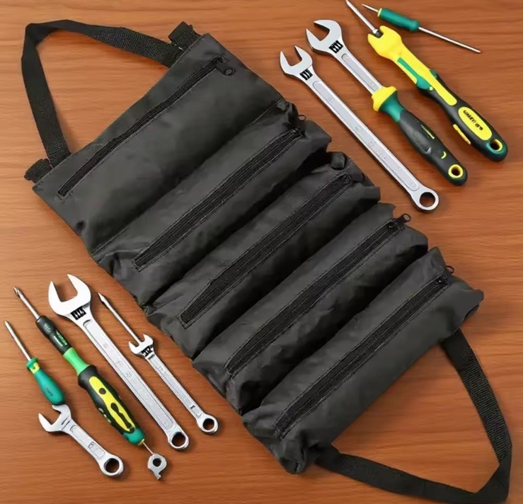 Tool RollUp 3-Count Bags 3-Colors are 5 Pouch’s Organizer 3-Pack,2-Nut Drivers