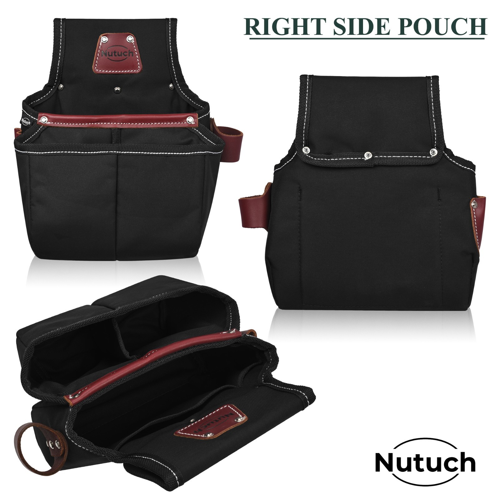 NUTUCH Nylon and Leather Tool Belt with Suspender | Electrician Tool Belts