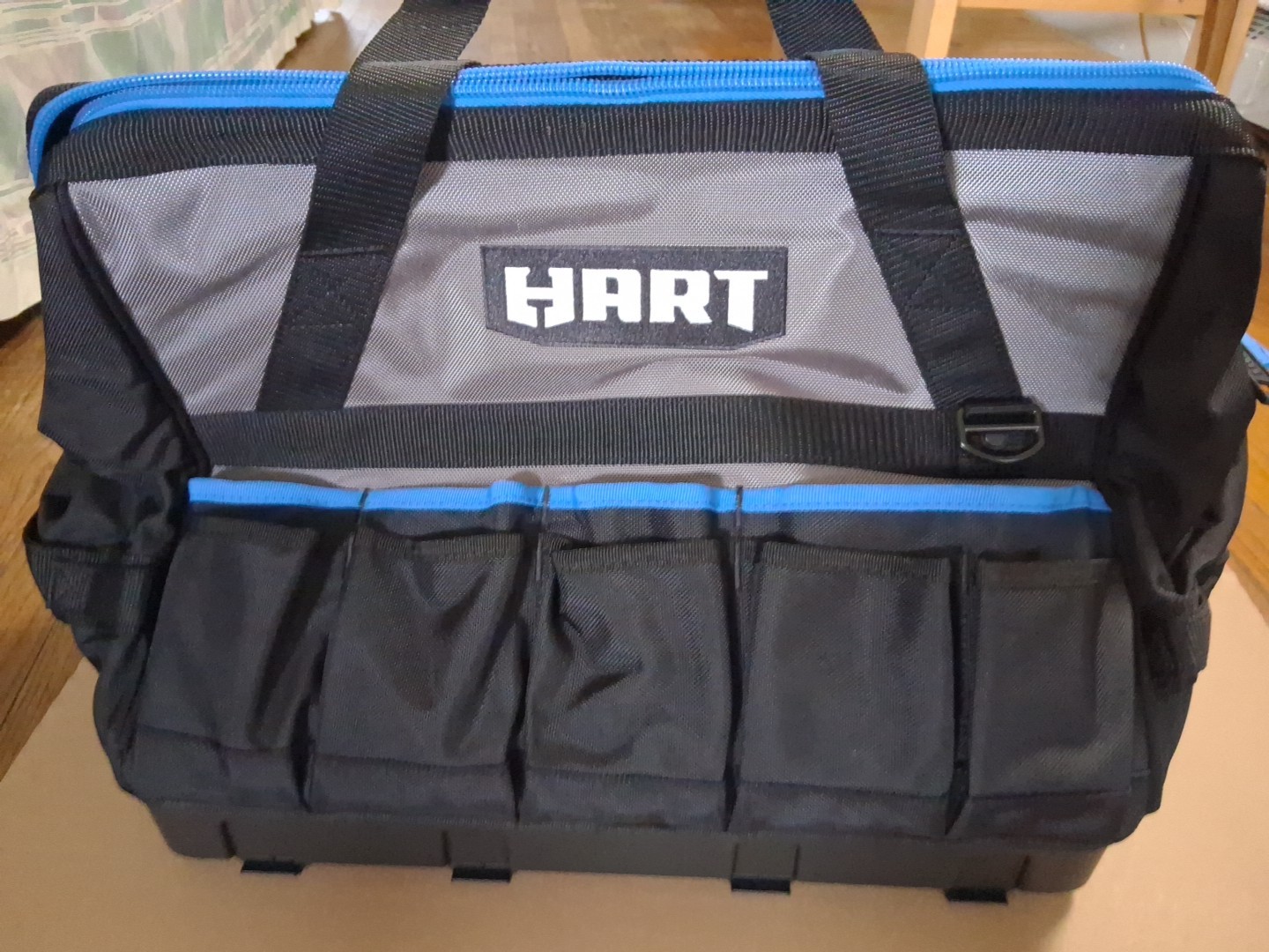 HART STACK 18In Hard Bottom Tool Bag DurableFabric Independent Waterproof New