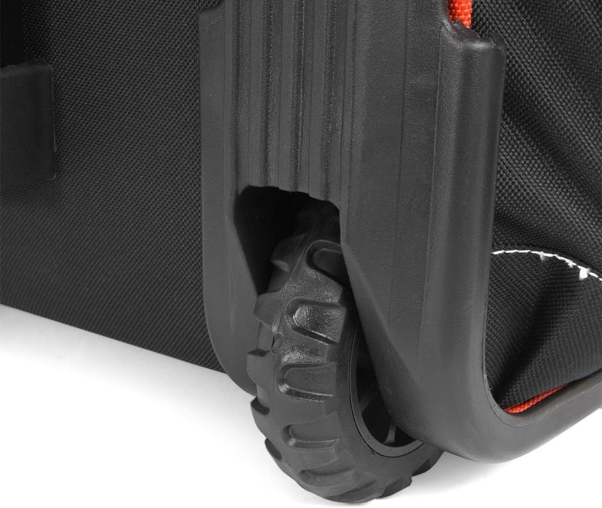 Rolling Tool Bag Wheels, 18-Inch Heavy Duty Tool Bag Organizer, Retractable T…