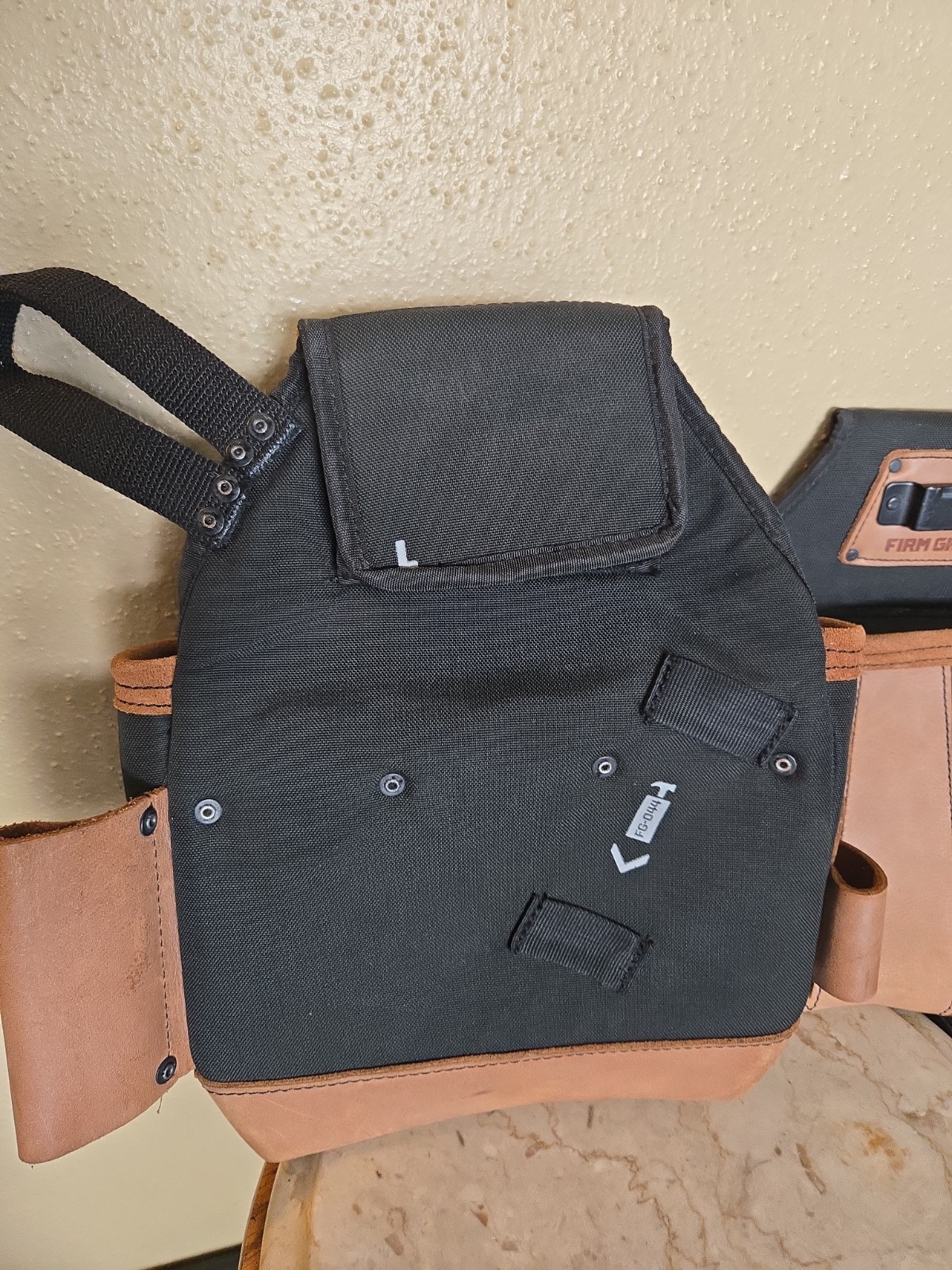 FIRM GRIP Build-A-Rig Hybrid Leather/Nylon Framer Set Of 2 Tool Pouches