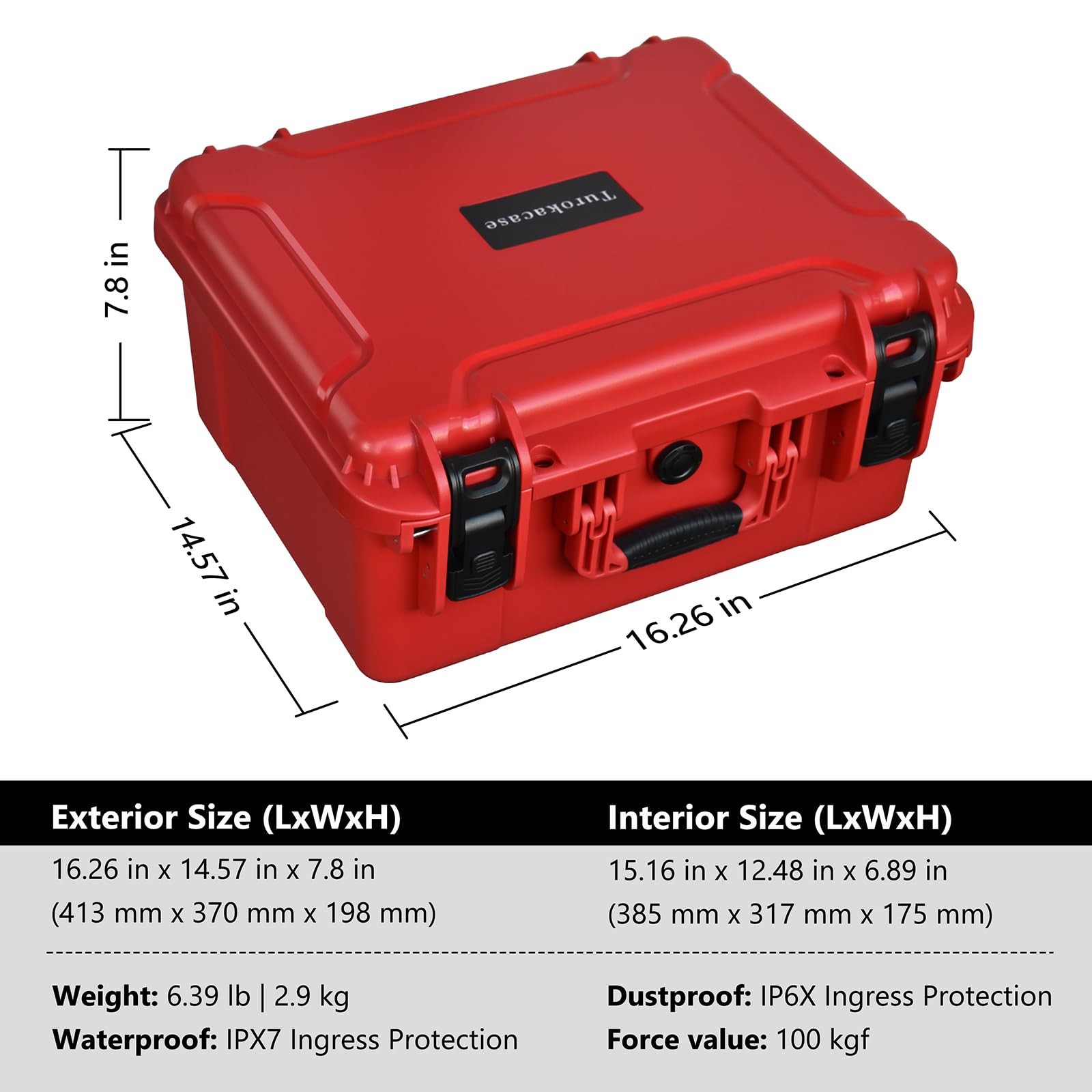 Air Compressor Hard Storage Case for Milwaukee M18 Inflator 2848-20 – Waterproof