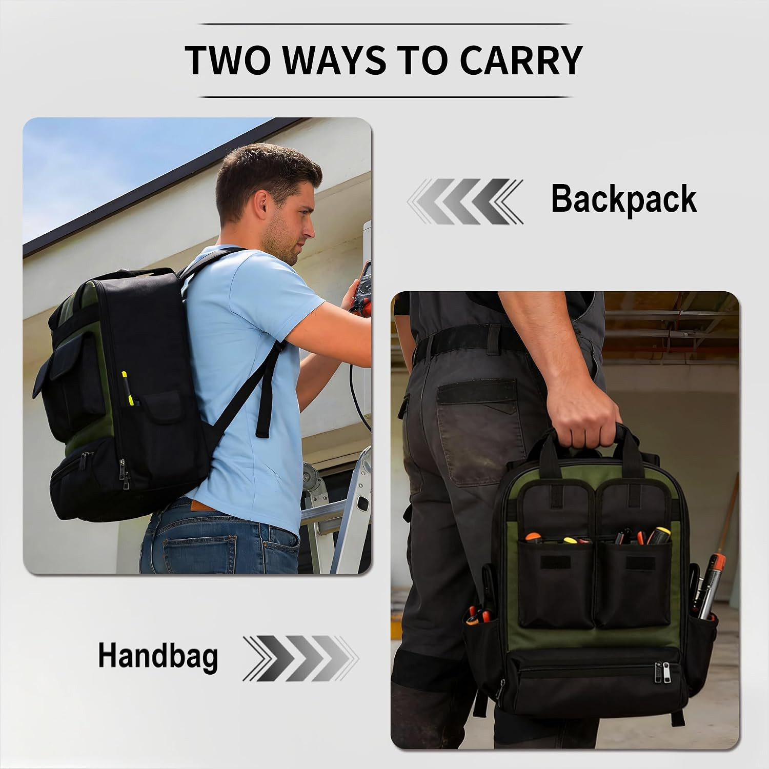 Ultimate Heavy Duty Waterproof Tool Backpack with Laptop Compartment