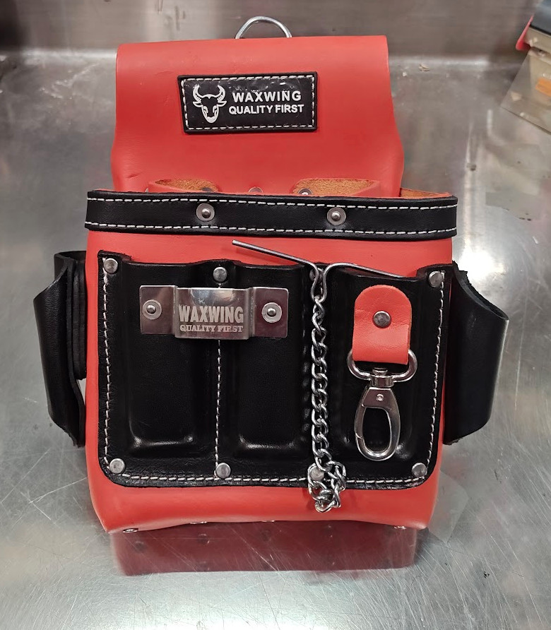 WAXWING Black & Terracotta Electrician Tool Bag