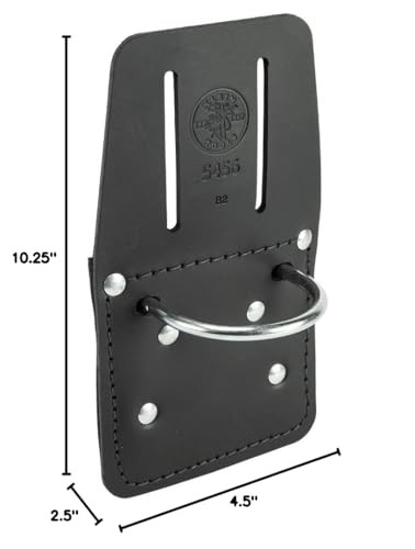 Klein Tools 5456 Leather Hammer Holder with Slotted Connection and Metal Ring