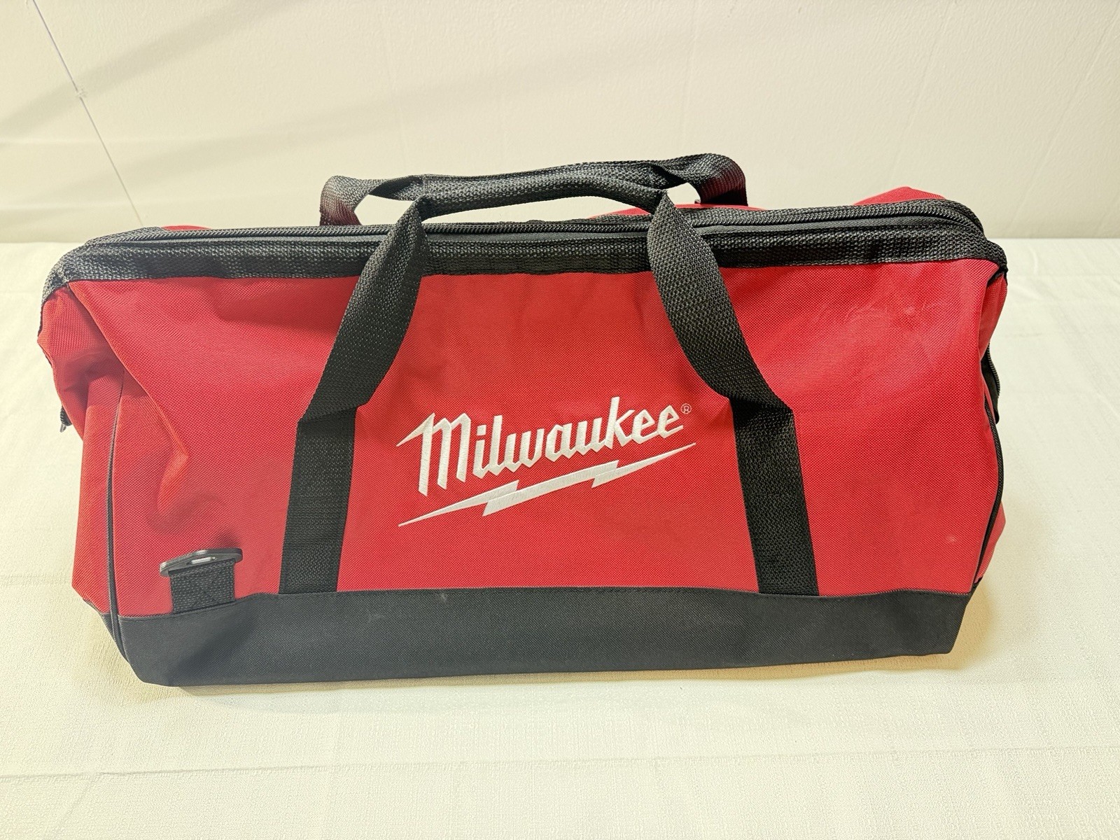 Milwaukee Tool Bag with Handle, Red & Black, 1 Item