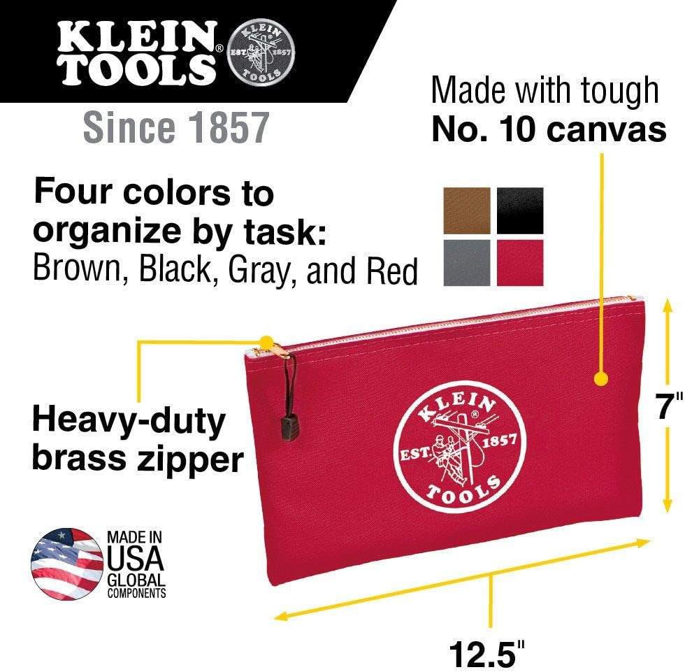 Multi-Purpose 4-Pack Canvas Zipper Bags & Utility Pouches for Every Use
