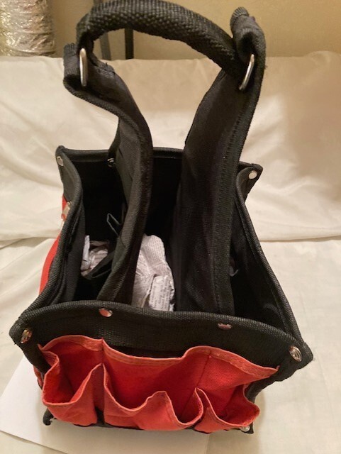 NEW (OPEN BOX) NYLON 20+ POCKET MULTI TOOL CARRIER / TOOL BAG WITH STRAP