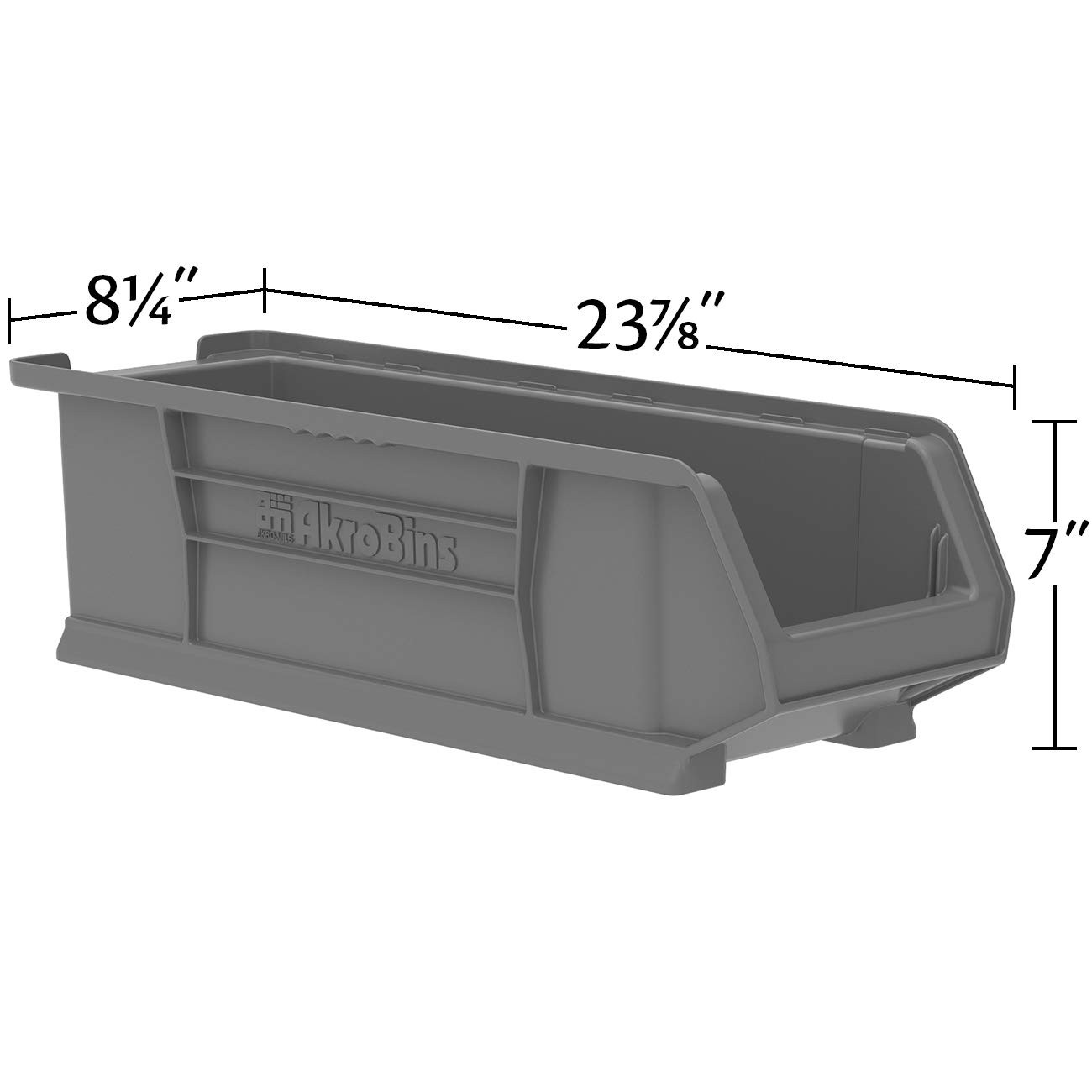 30284 Super-Size AkroBins Plastic Storage Bins, Space-Saving Stackable Bins f…