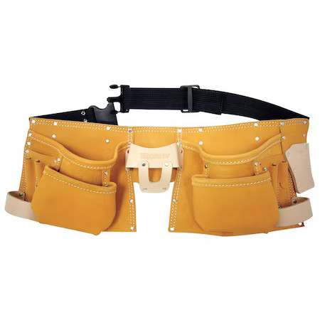 Westward 5Mzl2 Tool Apron, Tool Belt, Blue, Black, Polypropylene, 12 Pockets