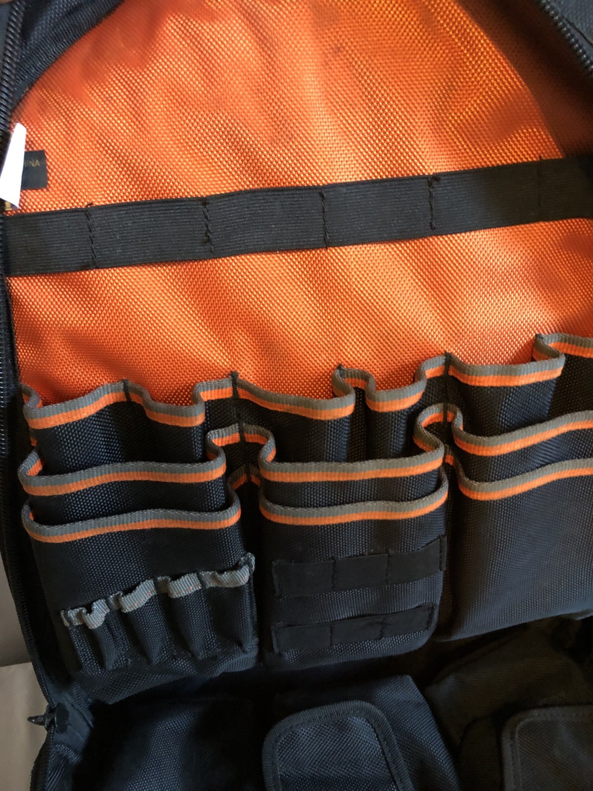 Klein Tools Tradesman Pro Backpack 39 Pocket PLUS yellow nylon carrier