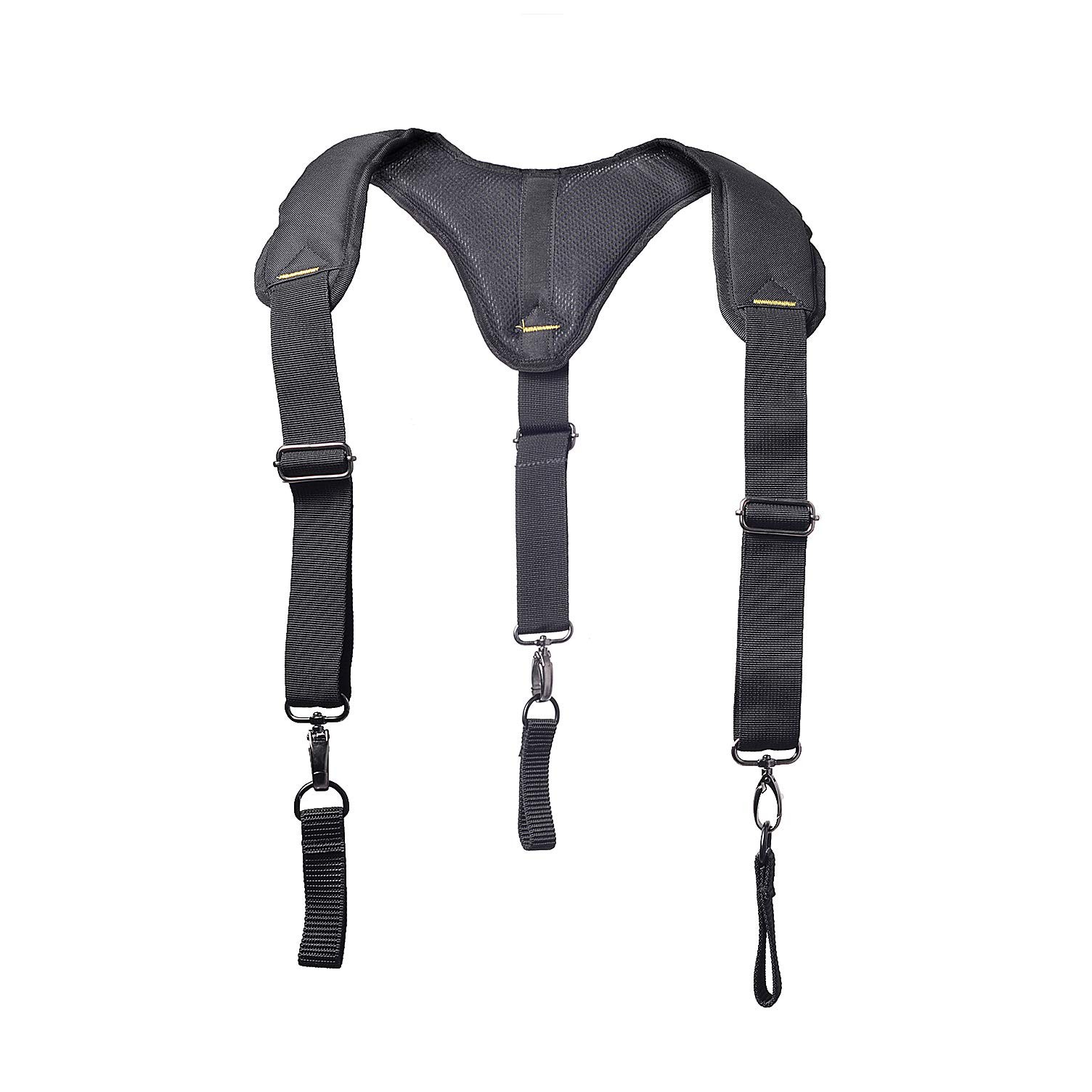 Mens Heavy Duty 3 Point Padded Tool Belt Suspenders Construction Work Gear