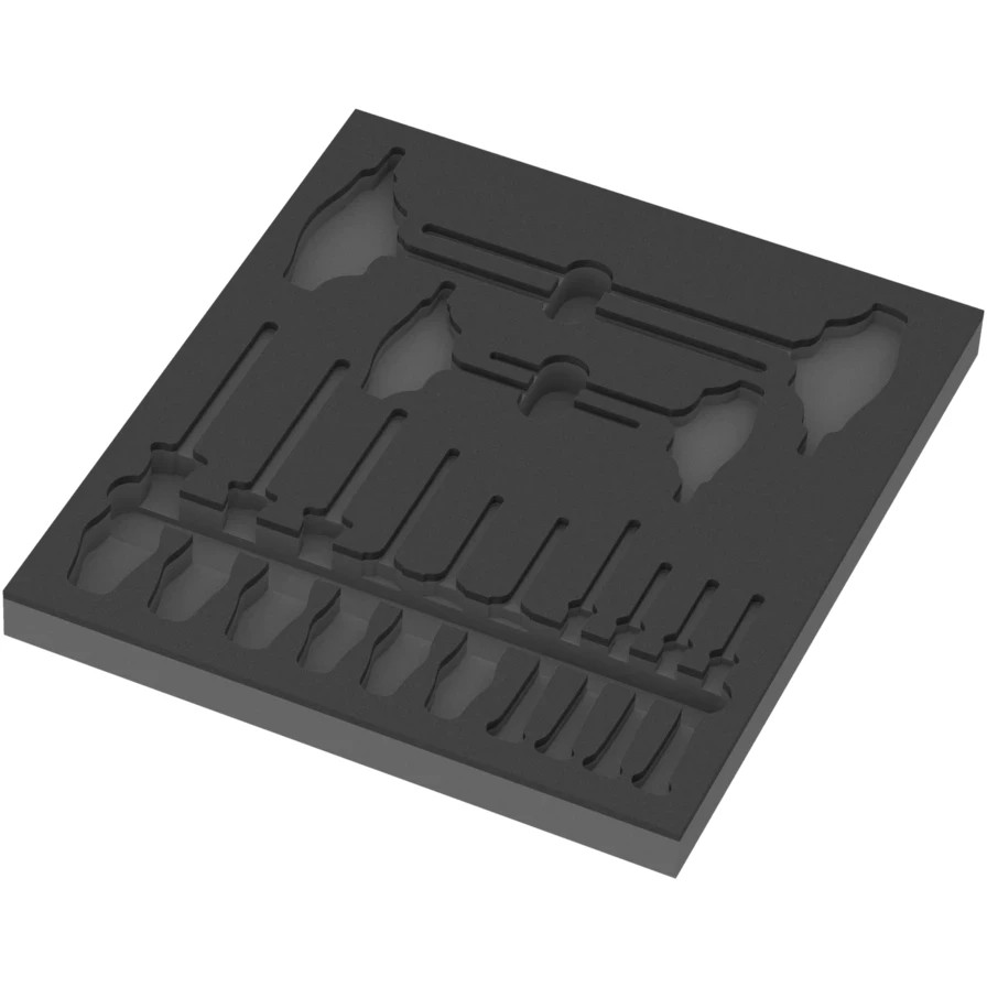 WERA 05137312001 9812 Foam insert TORX® HF screwdriver set 1, empty