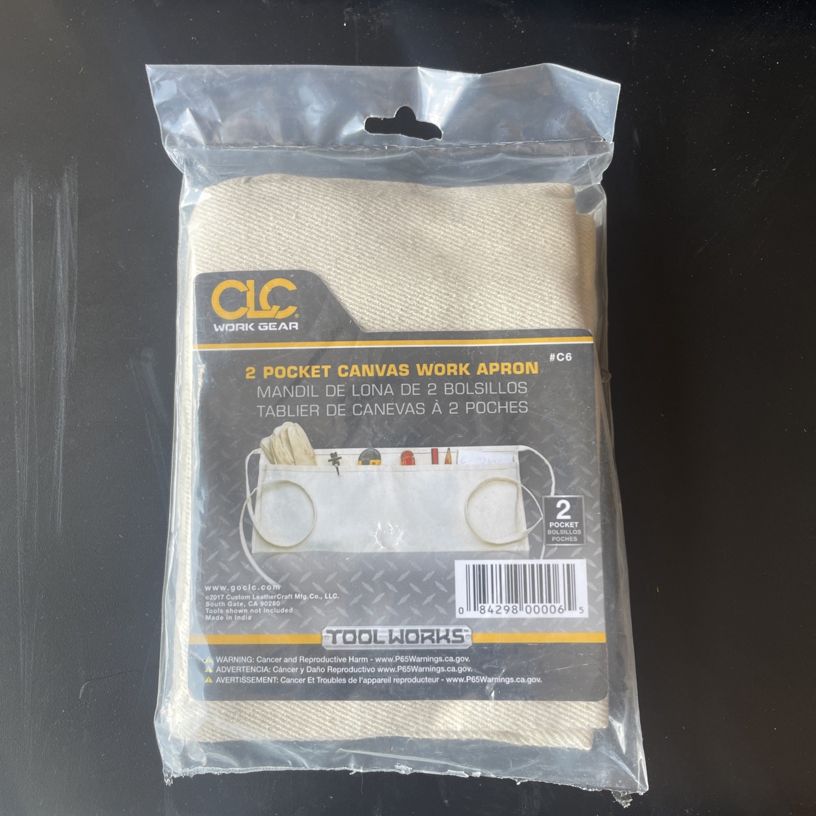 NEW CLC C6 2 POCKET COTTON STANDARD WORK WAIST SIZE 29-50 APRON 8126773