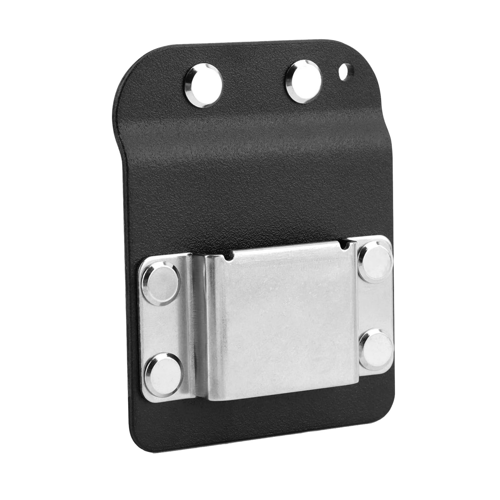 Tape Measure Holster For Belt Clip On Black Metal Nylon Tool Holder Low Profile
