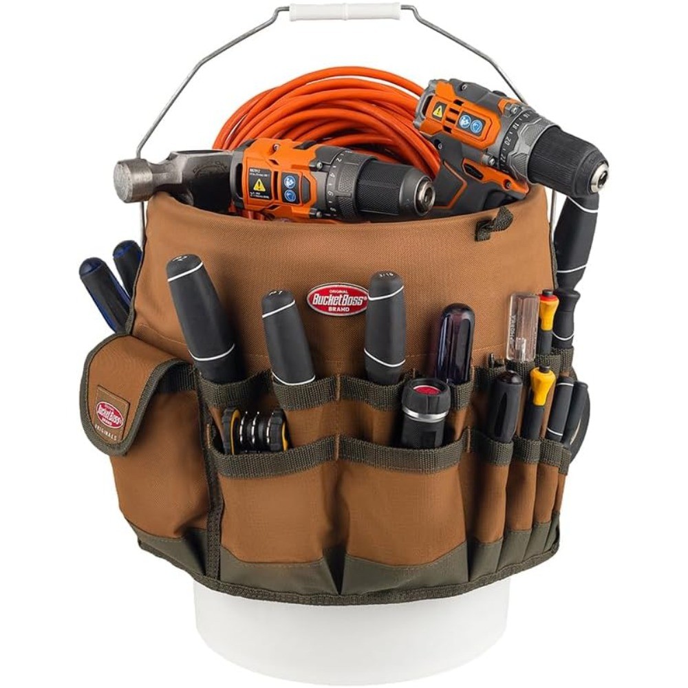 Bucket Boss The Bucketeer Bucket Tool Organizer in Brown, 10030