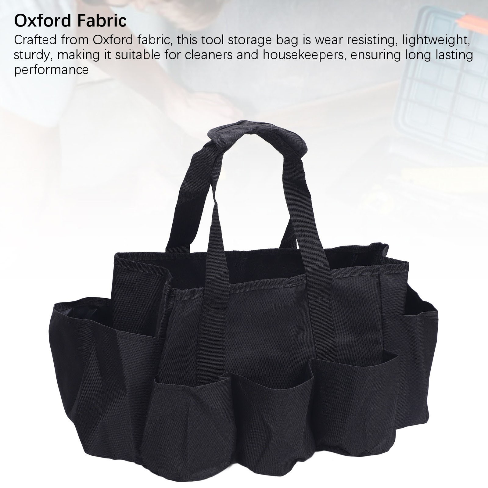 Portable Storage Bag Oxford Cloth Cleaning Tool Organizer For Household