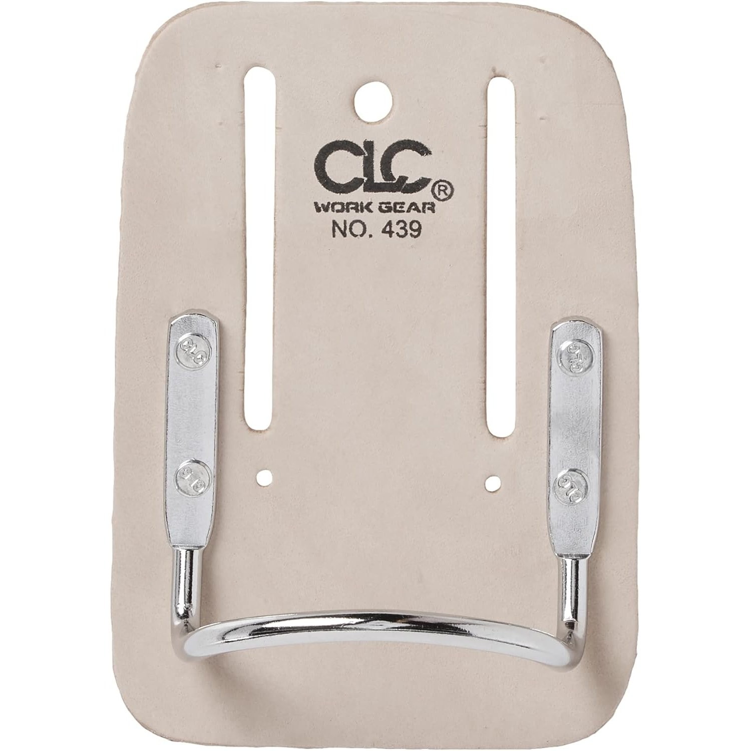 Durable Hammer Holder for Tool Belt Heavy Duty Steel Cream White Leather