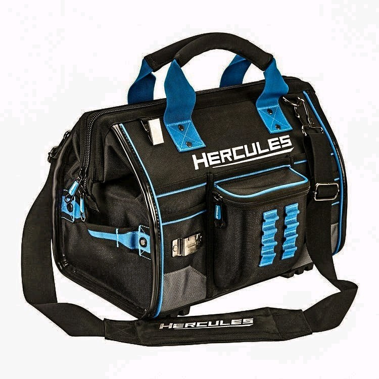 Used HERCULES 16 in” Large Mouth Tool Bag Waterproof