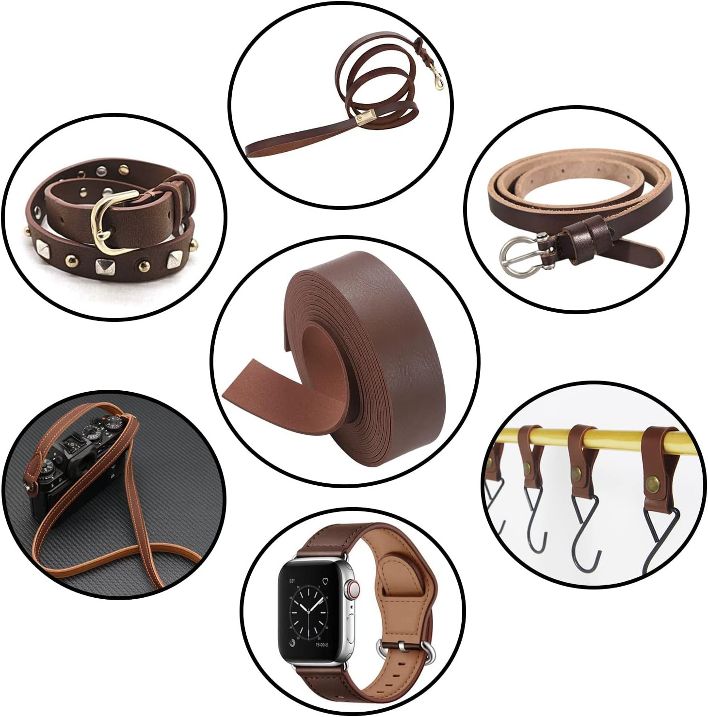 Leather Strips 1 Inch Wide 100 Inches Long Leather Belt Strap Very Suitable For
