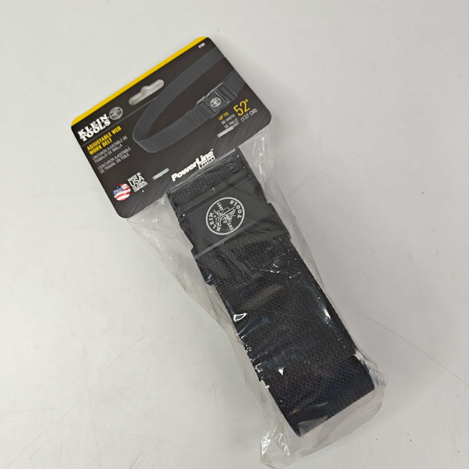 Klein Tools 5705 Adjustable Nylon Web Work Belt 52″ New